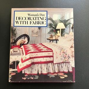 Decorating with Fabric Book Womans Day Craft Quilts Curtains Home Decor 1990